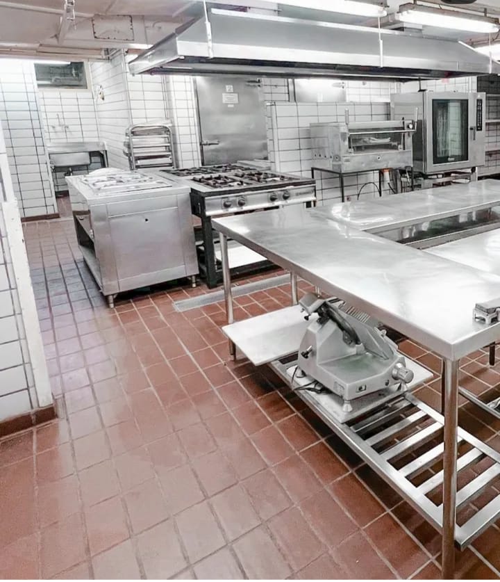 Cozinha industrial da unidade de Cotia