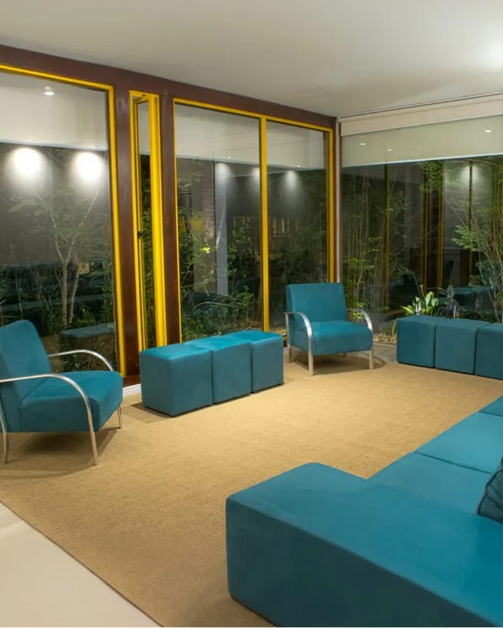 Sala de convivência da unidade de Cotia